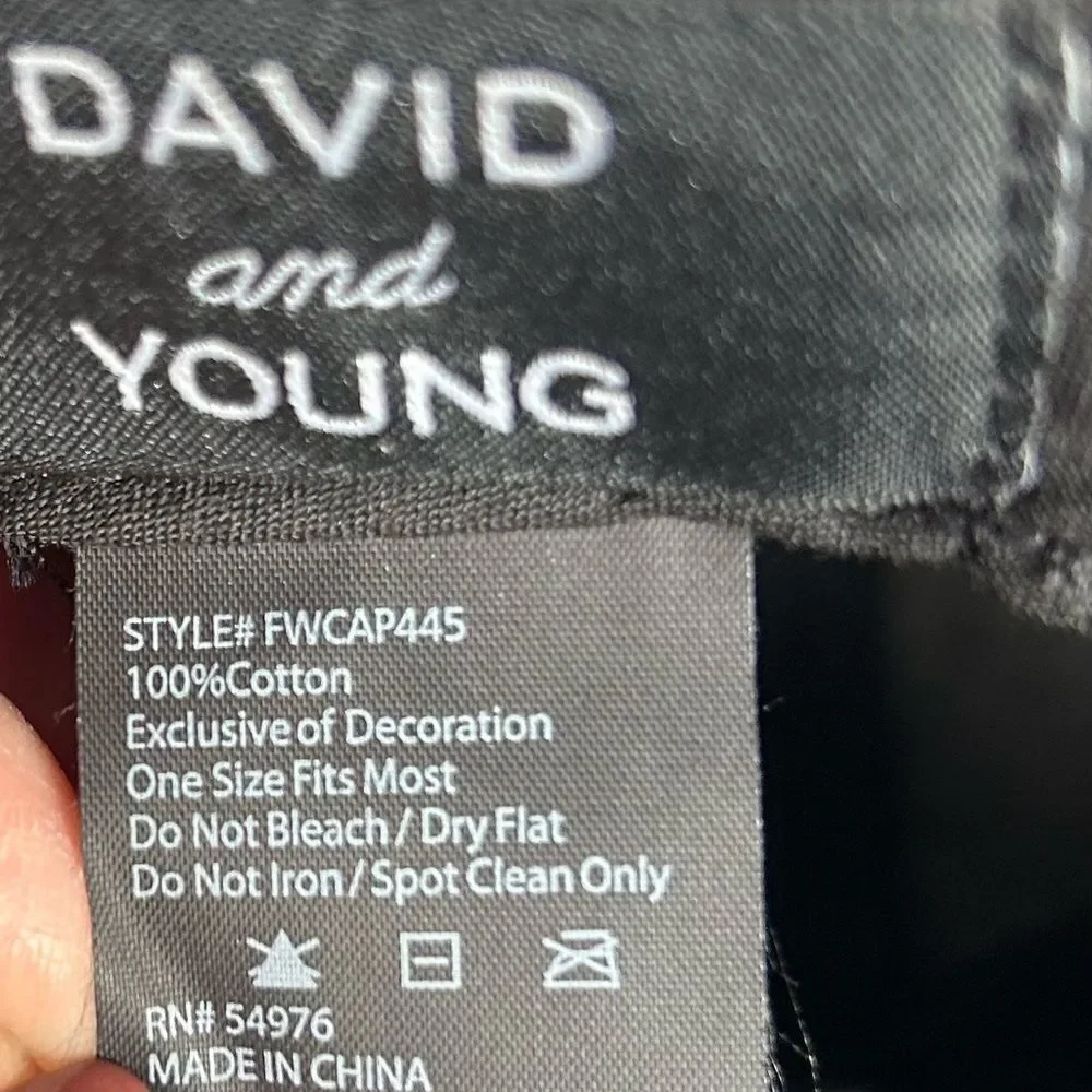 David and Young Women’s Gray My Kids Have Paws Baseball Hat One Size Dog